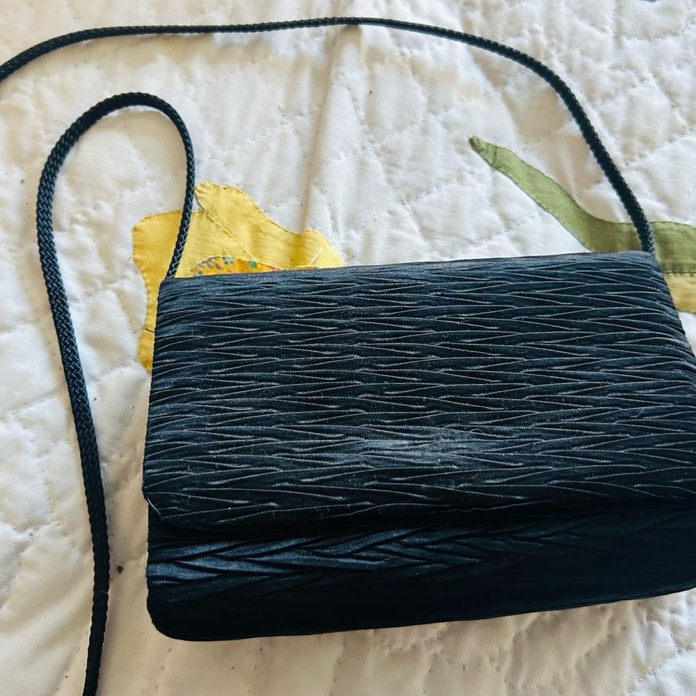 Evening vintage purse black clutch